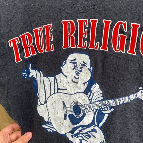 True Religion BIG LOGO T Shirt XL - Picture 4 of 4